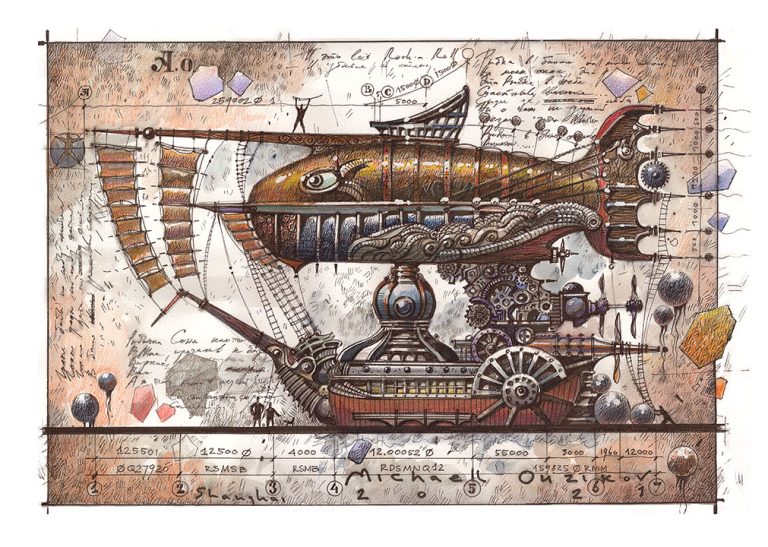 Michael Ouzikov. Михаил Узиков. Steampunk Animals