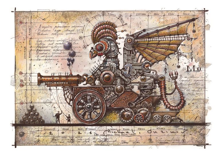 Michael Ouzikov. Михаил Узиков. Steampunk Animals