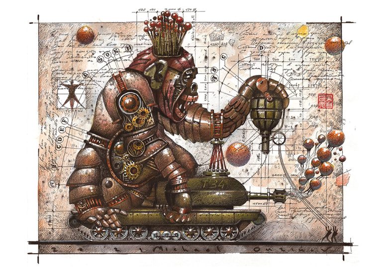 Michael Ouzikov. Михаил Узиков. Steampunk Animals