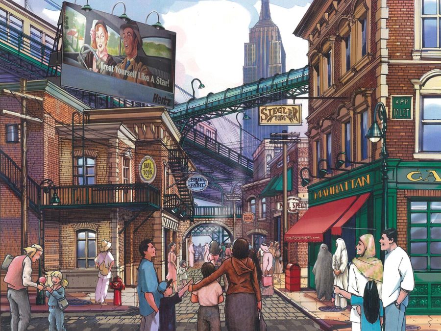 Michael Ouzikov. Universal Studios, New York zone, Dubai, 2008